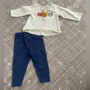 Starting Out 9-Month Shirt and Leggings Outfit